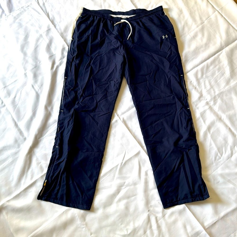 Under Armour Exercise Pants Navy Blue
